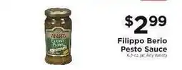 ShopRite Filippo Berio Pesto Sauce offer
