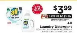 ShopRite all Laundry Detergent offer