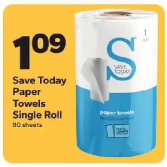Save a Lot Save Today Paper Towels Single Roll offer