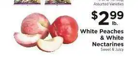 ShopRite white Peaches & white Nectarines offer