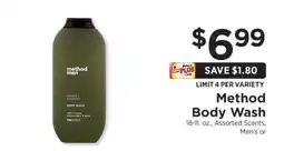 ShopRite Method Body Wash offer