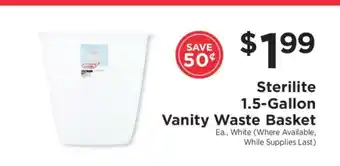 ShopRite Sterilite 1.5-Gallon Vanity Waste Basket offer