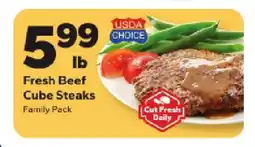 Save a Lot Fresh Beef Cube Steaks offer