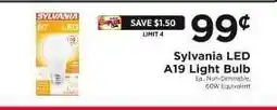 ShopRite Sylvania LED A19 Light Bulb offer