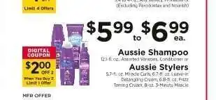 ShopRite Aussie Shampoo or Aussie Stylers offer