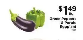 ShopRite Green Peppers & Purple Eggplant offer
