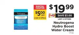 ShopRite Neutrogena Hydro Boost Water Cream offer