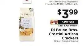 ShopRite Di Bruno Bros. Crostini Artisan Crackers offer