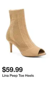 TJ Maxx Lina Peep Toe Heels offer