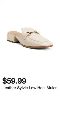 TJ Maxx Leather Sylvie Low Heel Mules offer