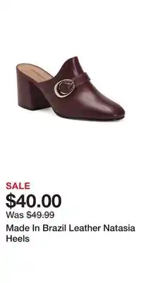 TJ Maxx Made In Brazil Leather Natasia Heels offer