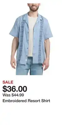 TJ Maxx Embroidered Resort Shirt offer
