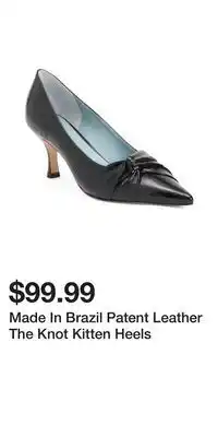 TJ Maxx Made In Brazil Patent Leather The Knot Kitten Heels offer