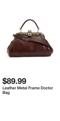 TJ Maxx Leather Metal Frame Doctor Bag offer