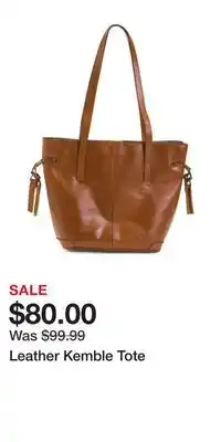 TJ Maxx Leather Kemble Tote offer