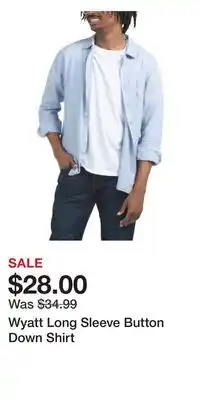 TJ Maxx Wyatt Long Sleeve Button Down Shirt offer