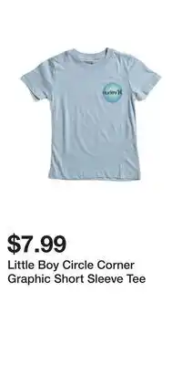 TJ Maxx Little Boy Circle Corner Graphic Short Sleeve Tee offer