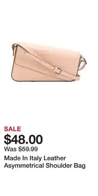 TJ Maxx Made In Italy Leather Asymmetrical Shoulder Bag offer