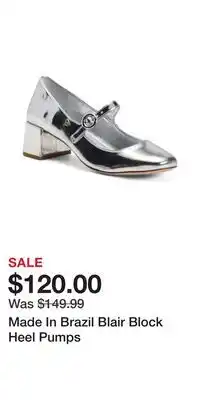 TJ Maxx Made In Brazil Blair Block Heel Pumps offer