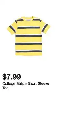 TJ Maxx College Stripe Short Sleeve Tee offer