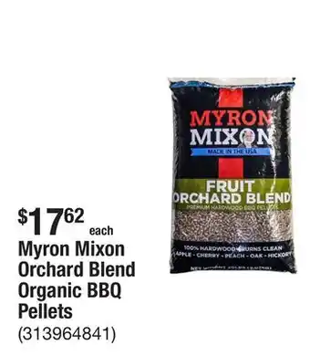 The Home Depot Myron Mixon Orchard Blend Organic BBQ Pellets offer