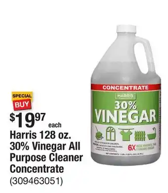 The Home Depot Harris 128 oz. 30% Vinegar All Purpose Cleaner Concentrate offer