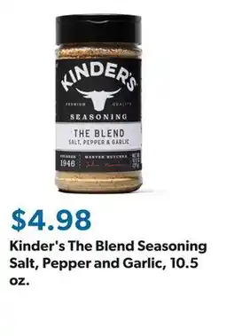 Sam's Club Kinder's The Blend Seasoning Salt, Pepper and Garlic, 10.5 oz offer
