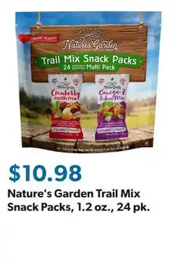 Sam's Club Nature's Garden Trail Mix Snack Packs, 1.2 oz., 24 pk offer