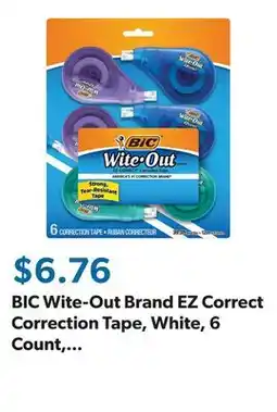 Sam's Club BIC Wite-Out Brand EZ Correct Correction Tape, White, 6 Count, Colors may vary offer
