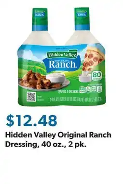 Sam's Club Hidden Valley Original Ranch Dressing, 40 oz., 2 pk offer