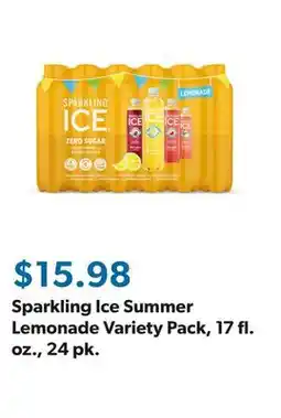 Sam's Club Sparkling Ice Summer Lemonade Variety Pack, 17 fl. oz., 24 pk offer