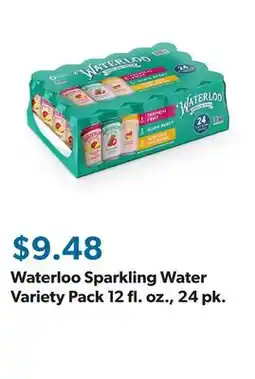 Sam's Club Waterloo Sparkling Water Variety Pack 12 fl. oz., 24 pk offer