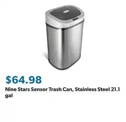 Sam's Club Nine Stars Sensor Trash Can, Stainless Steel 21.1 gal offer