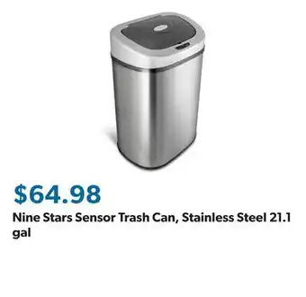 Sam's Club Nine Stars Sensor Trash Can, Stainless Steel 21.1 gal offer