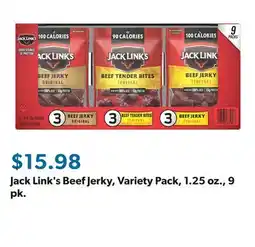 Sam's Club Jack Link's Beef Jerky, Variety Pack, 1.25 oz., 9 pk offer