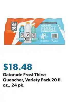 Sam's Club Gatorade Frost Thirst Quencher, Variety Pack 20 fl. oz., 24 pk offer