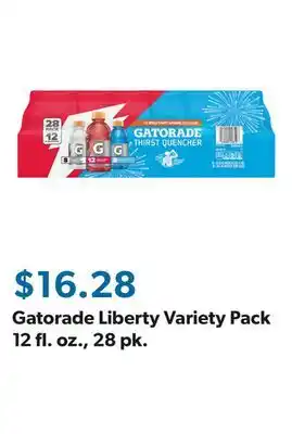 Sam's Club Gatorade Liberty Variety Pack 12 fl. oz., 28 pk offer