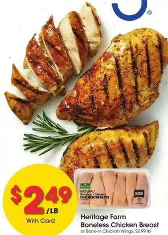 Kroger Heritage Farm Boneless Chicken Breast offer