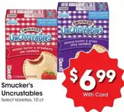 Kroger Smucker's Uncrustables offer
