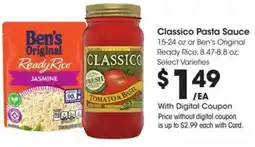 Kroger Classico Pasta Sauce offer