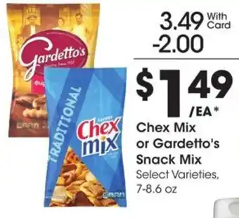 Kroger Chex Mix or Gardetto's Snack Mix offer