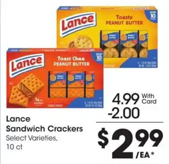Kroger Lance Sandwich Crackers offer