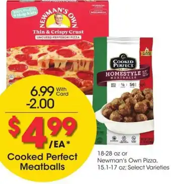 Kroger Cooked Perfect Meatballs offer