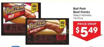 Kroger Ball Park Beef Franks offer