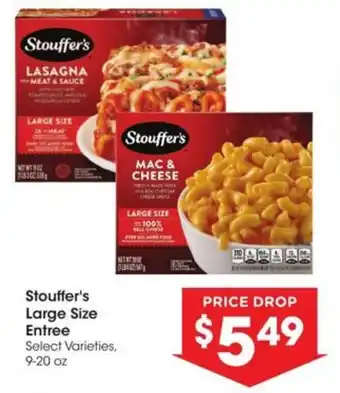 Kroger Stouffer's Large Size Entree offer