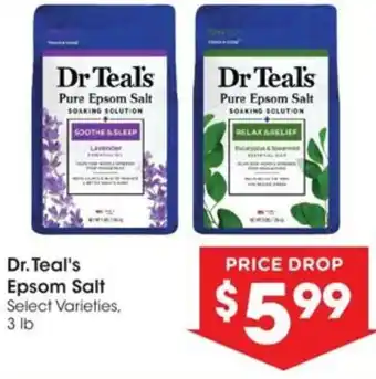 Kroger Dr. Teal's Epsom Salt offer