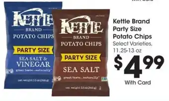 Kroger Kettle Brand Party Size Potato Chips offer