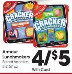 Kroger Armour Lunchmakers offer