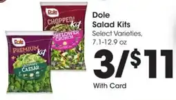 Kroger Dole Salad Kits offer
