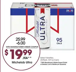 Kroger Michelob Ultra offer